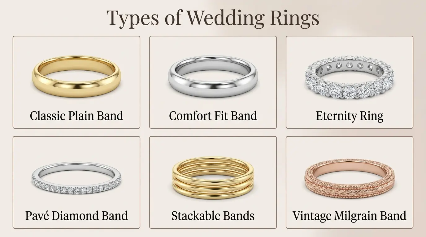 Types of Wedding Rings: Styles, Metals & How to Pick