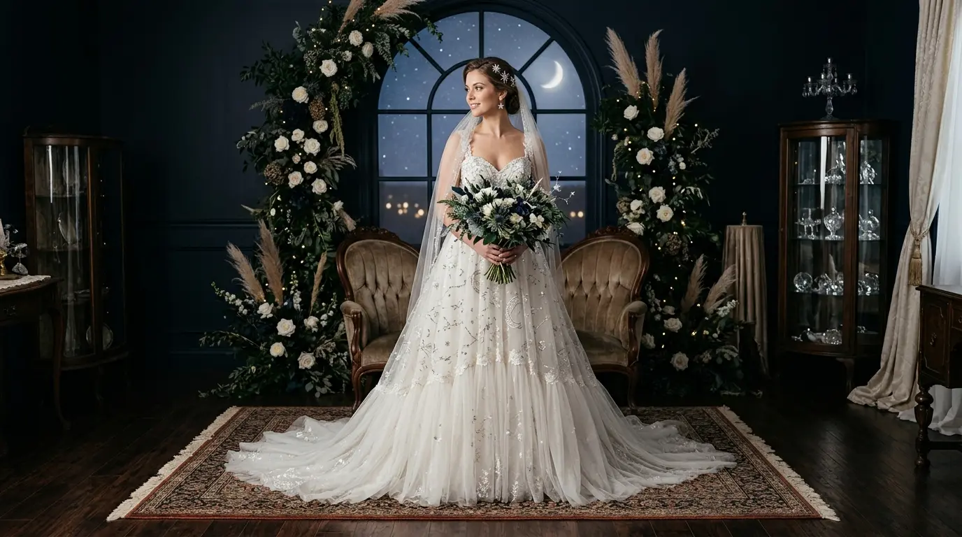 Celestial Wedding Dress Guide: Star, Moon & Galaxy Gowns (2026)