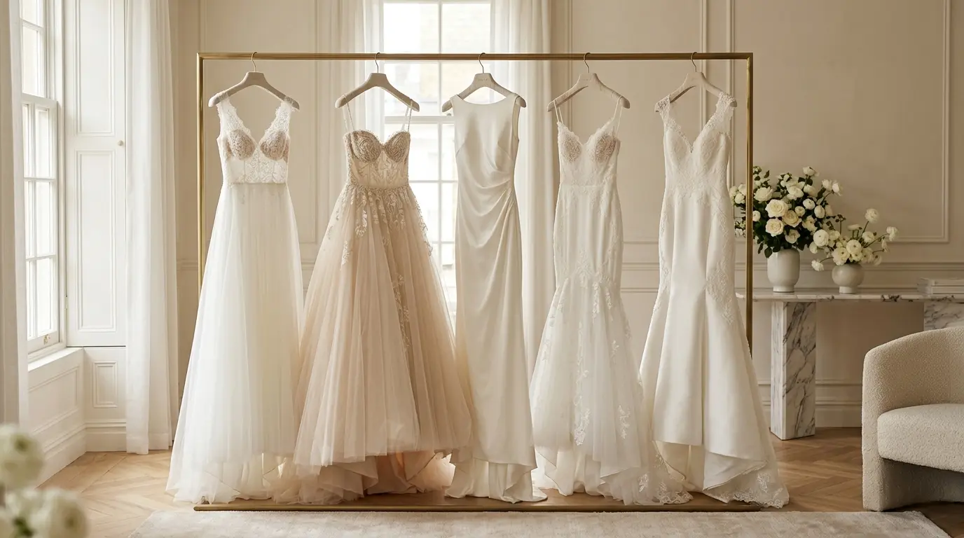 Wedding Dresses: The Complete Guide to Styles, Budgets and Finding The One