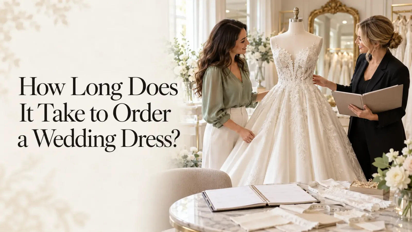 how long does it take to order a wedding dress