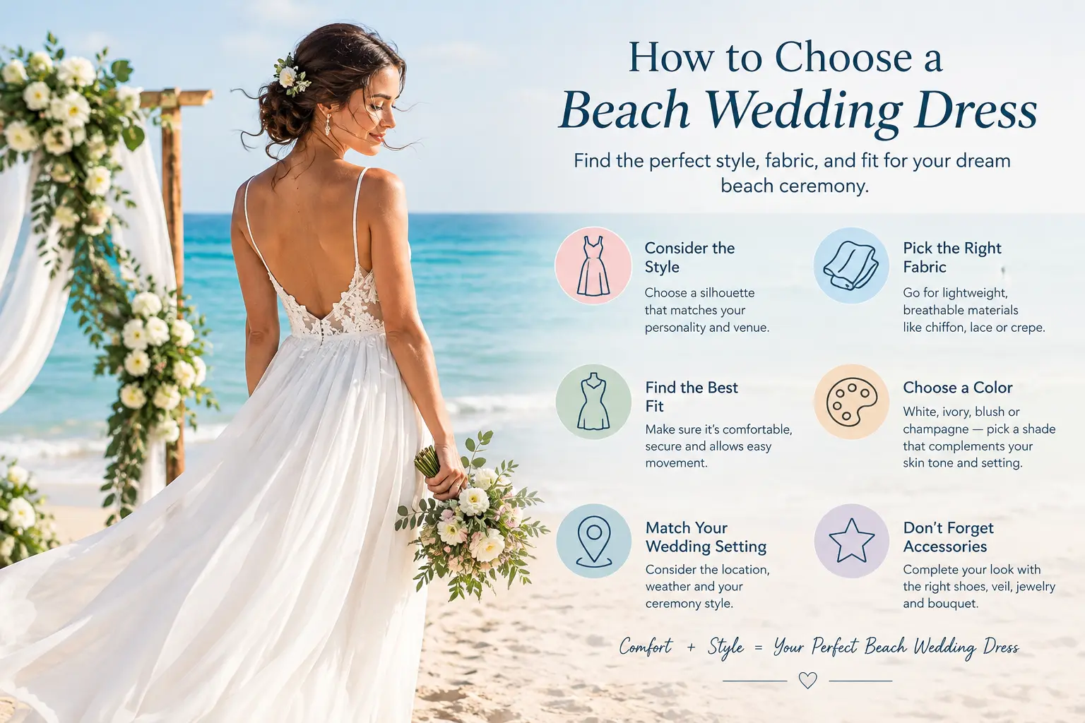 how to choose a beach wedding dress How to choose a beach wedding dress