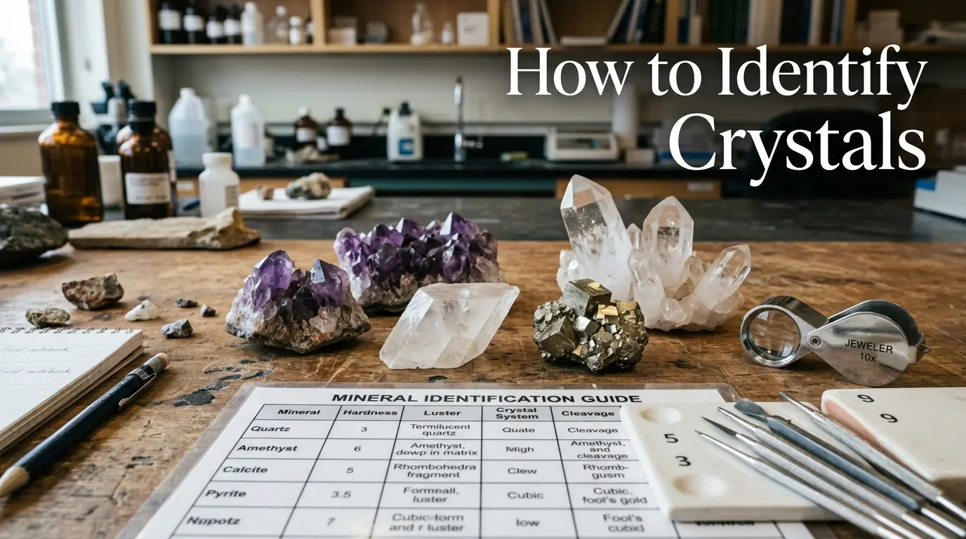 how to identity crystal